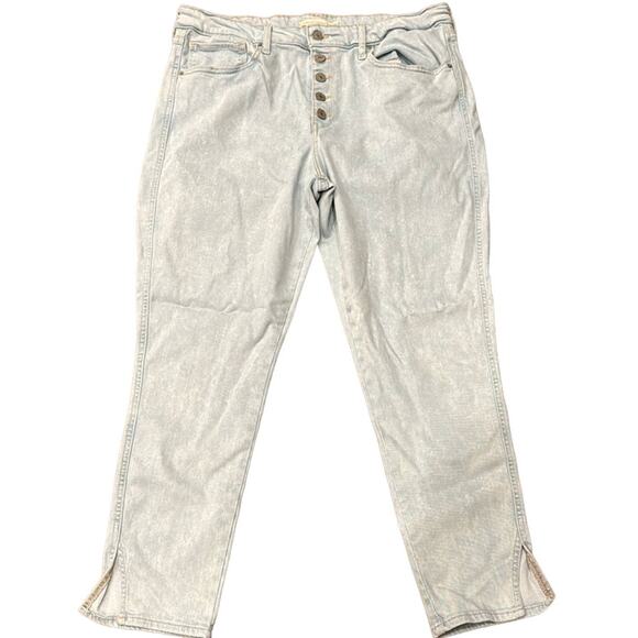 Levi's Women's Button Front 721 High Rise Ankle Skinny Jeans Light Wash Size 33 - Picture 2 of 8